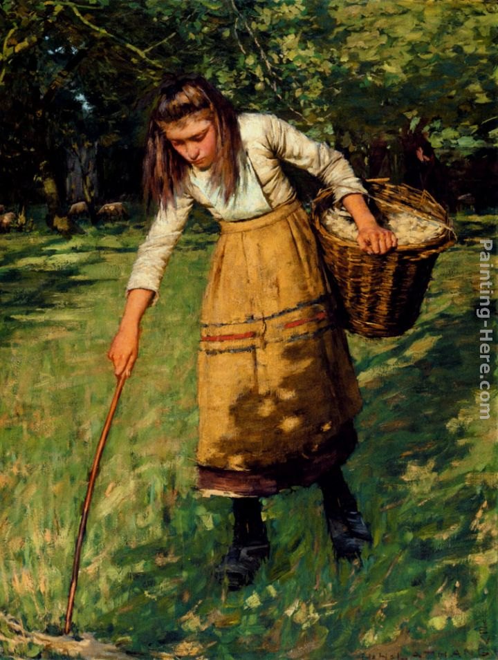 Henry Herbert La Thangue Gathering Wool